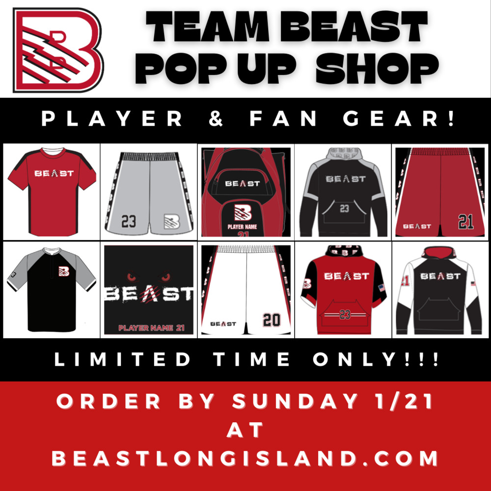 BEAST Gear Store - NOW OPEN! Order by Sunday 1/21